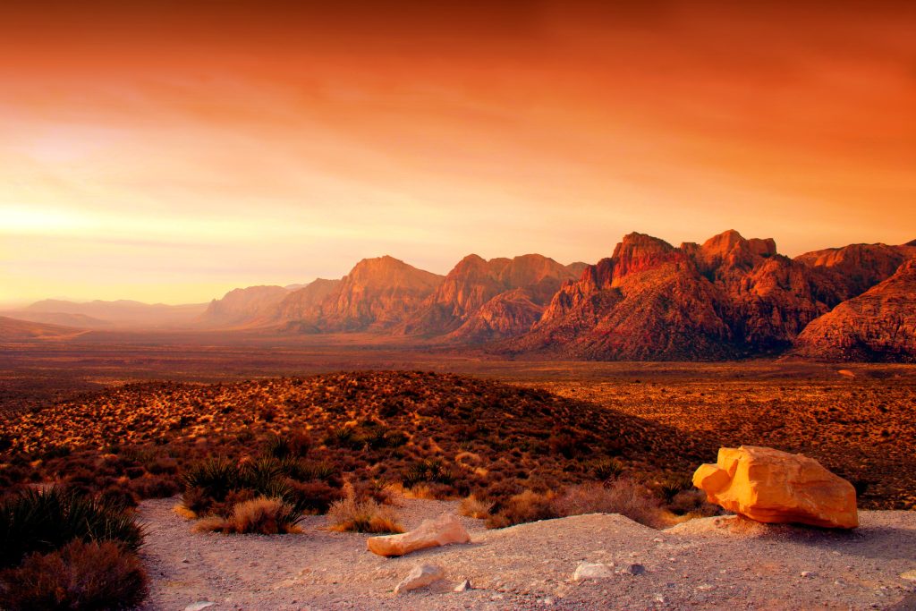 red landscape