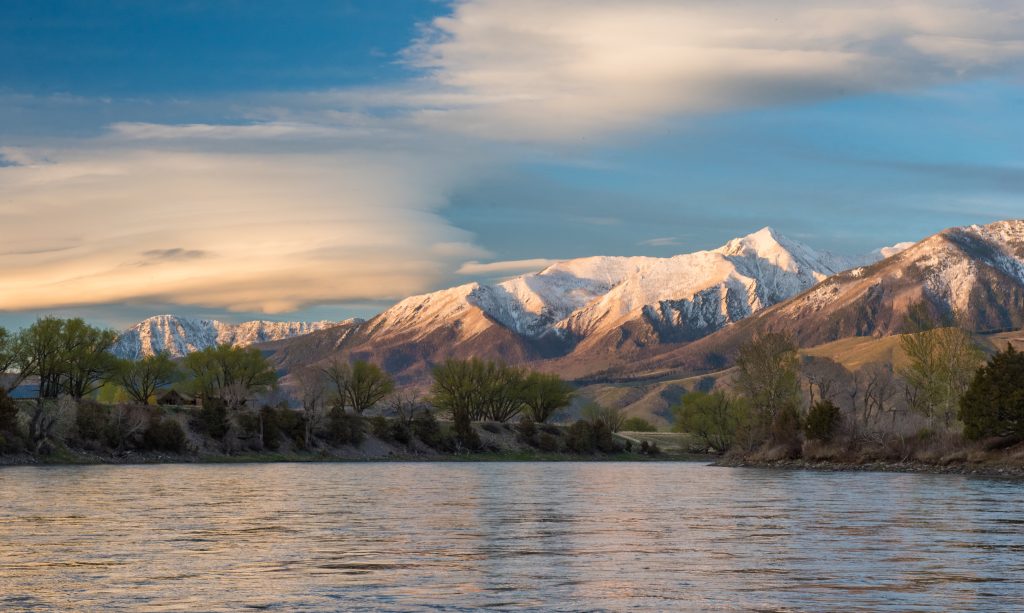 mountains and lake